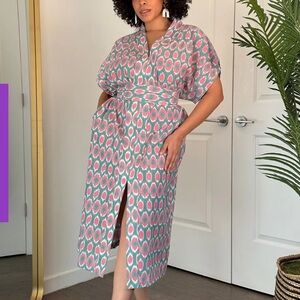 Rujuta Sheth - NAYA KAFTAN DRESS | SPRING IKAT - XS/S